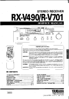 Yamaha RXV-490 - Service Manual 